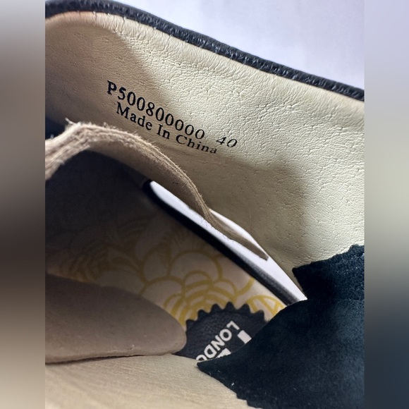 Fly London Black Mules Sleek Minimalist Design 9-9.5 - Picture 10 of 10